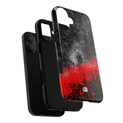 Crimson Noir Drip · Tough Phone Case for iPhone · Black