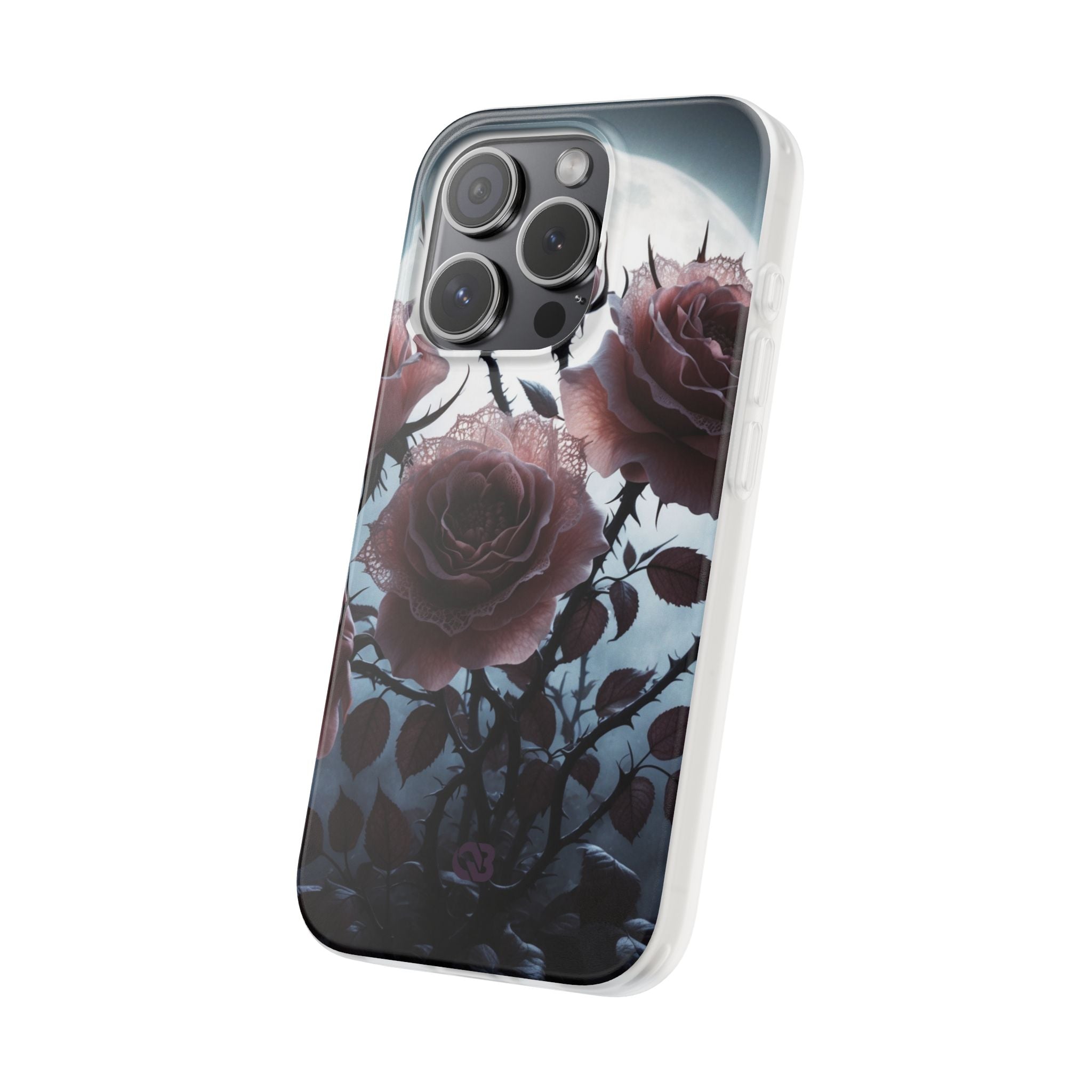 Lunar Lace Petals · Soft Coque de téléphone pour iPhone
