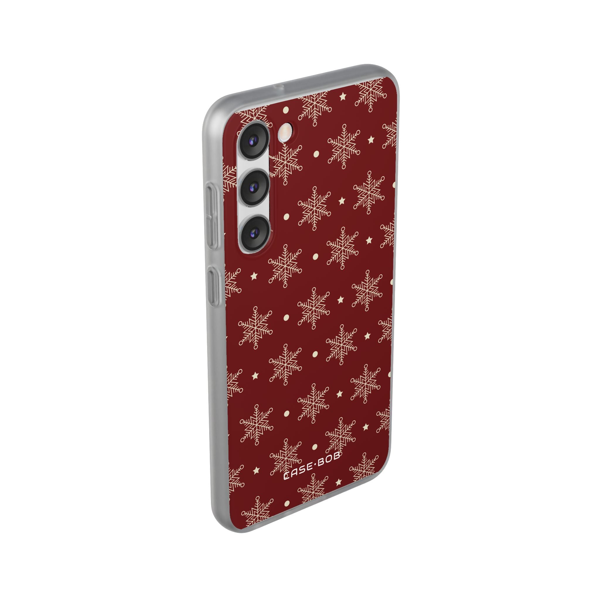 Creme Schneeflocke Crimson Samsung S23 Plus Case - Soft
