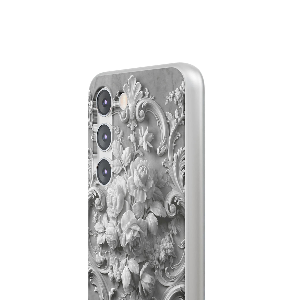 Rococo Marble Rose · Lite Phone Case for Samsung · White