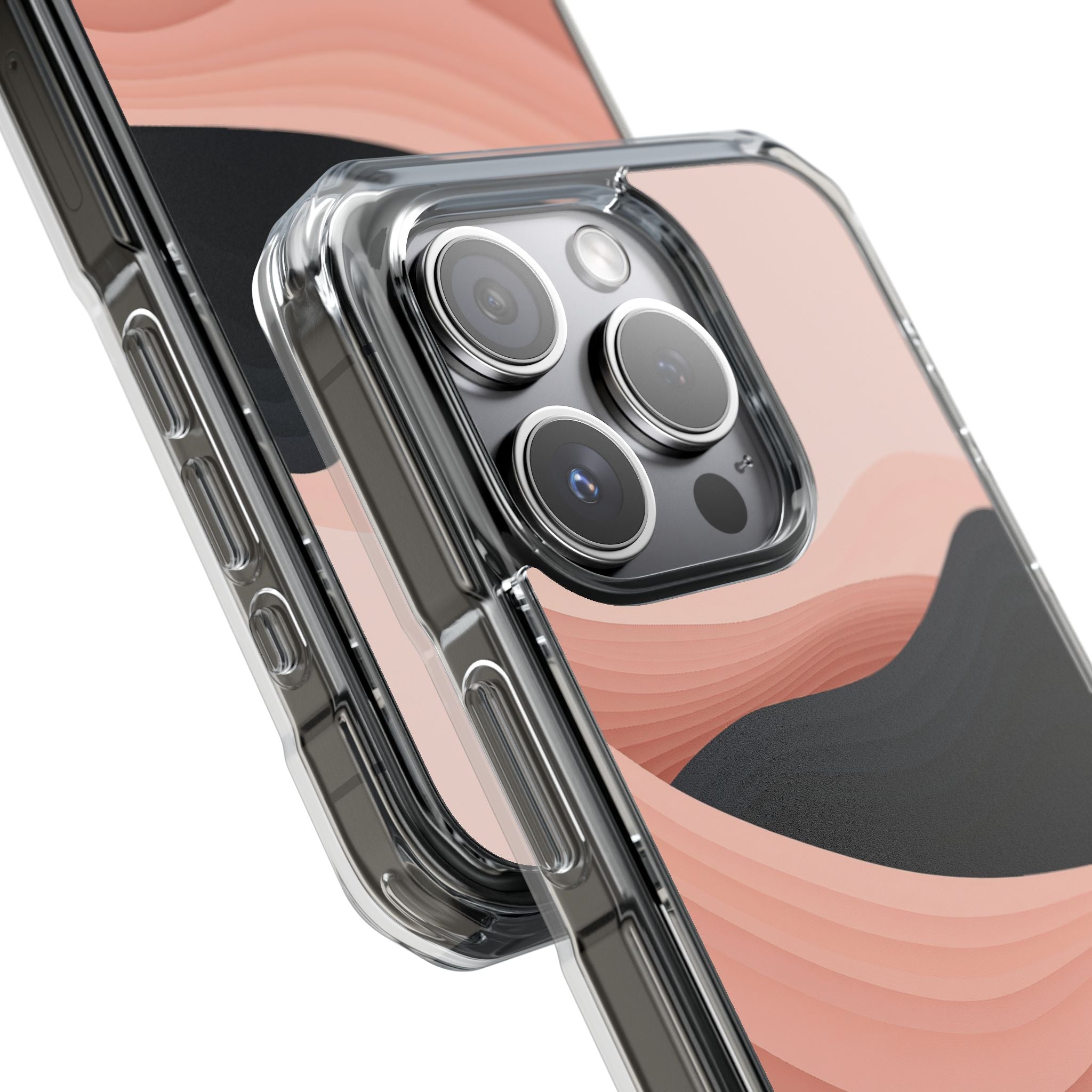 Pink Impact MagSafe Phone Case for iPhone - Dune Shadow Layers