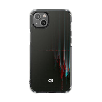 Black Impact MagSafe Phone Case for iPhone - Corrupted Data Stream