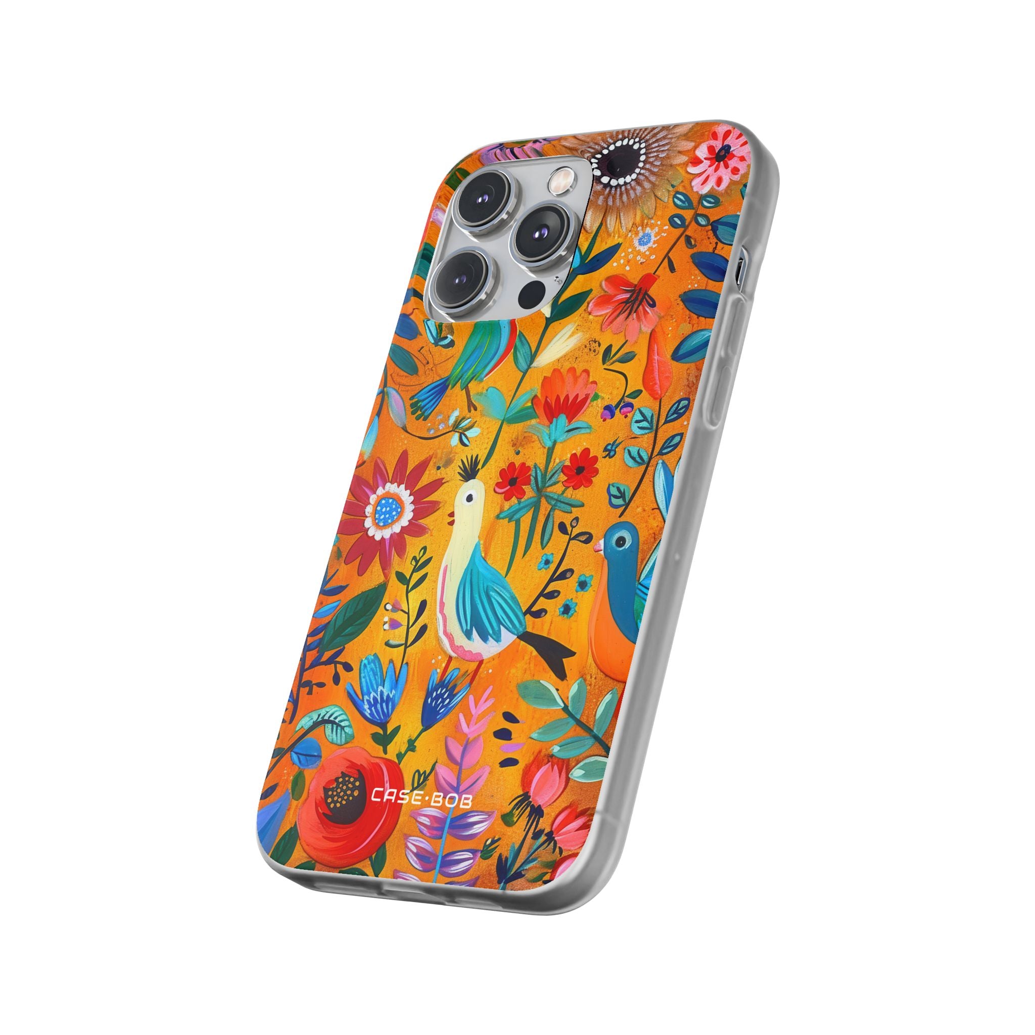 Colorful Birds Bloom iPhone 14 Pro Max Case - Soft
