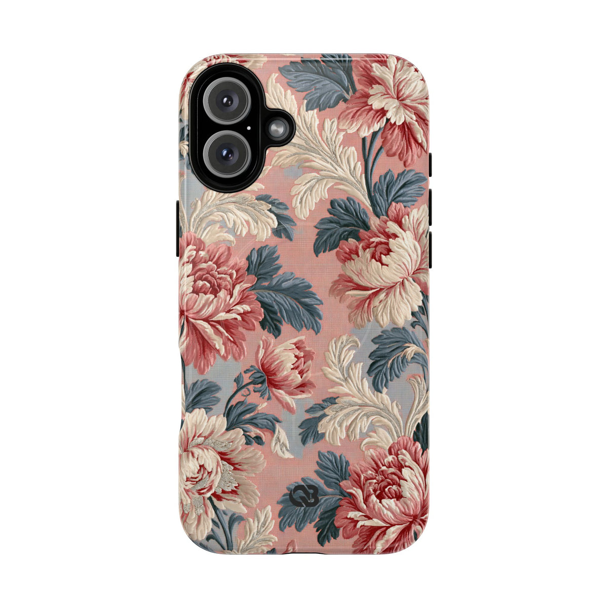 Blush Peony Jacquard · Tough 2.0 Magnetic Phone Case for iPhone · Pink