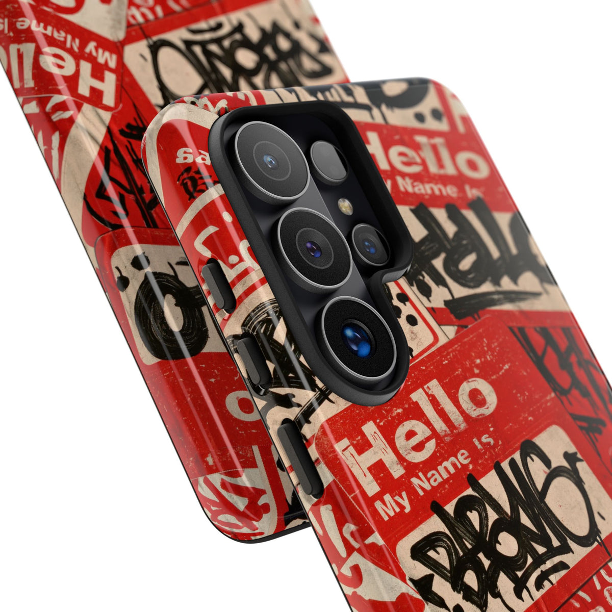Slap Tag Collage · Tough Phone Case for Samsung · Red