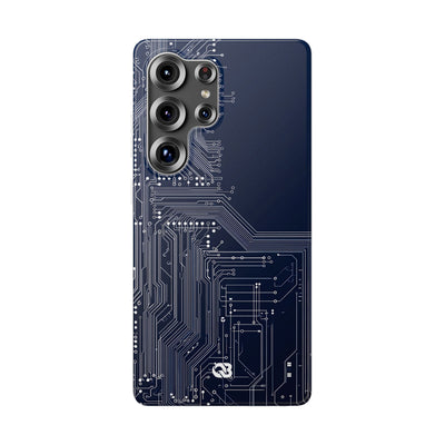 Blue Lite Phone Case for Samsung - Cobalt Data Stream