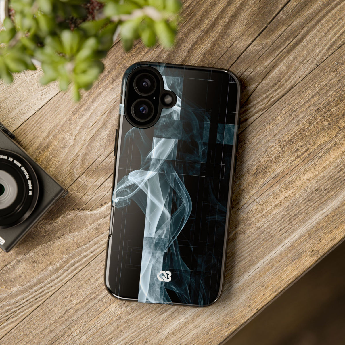 Fractured Smoke · Tough Phone Case for iPhone · Black