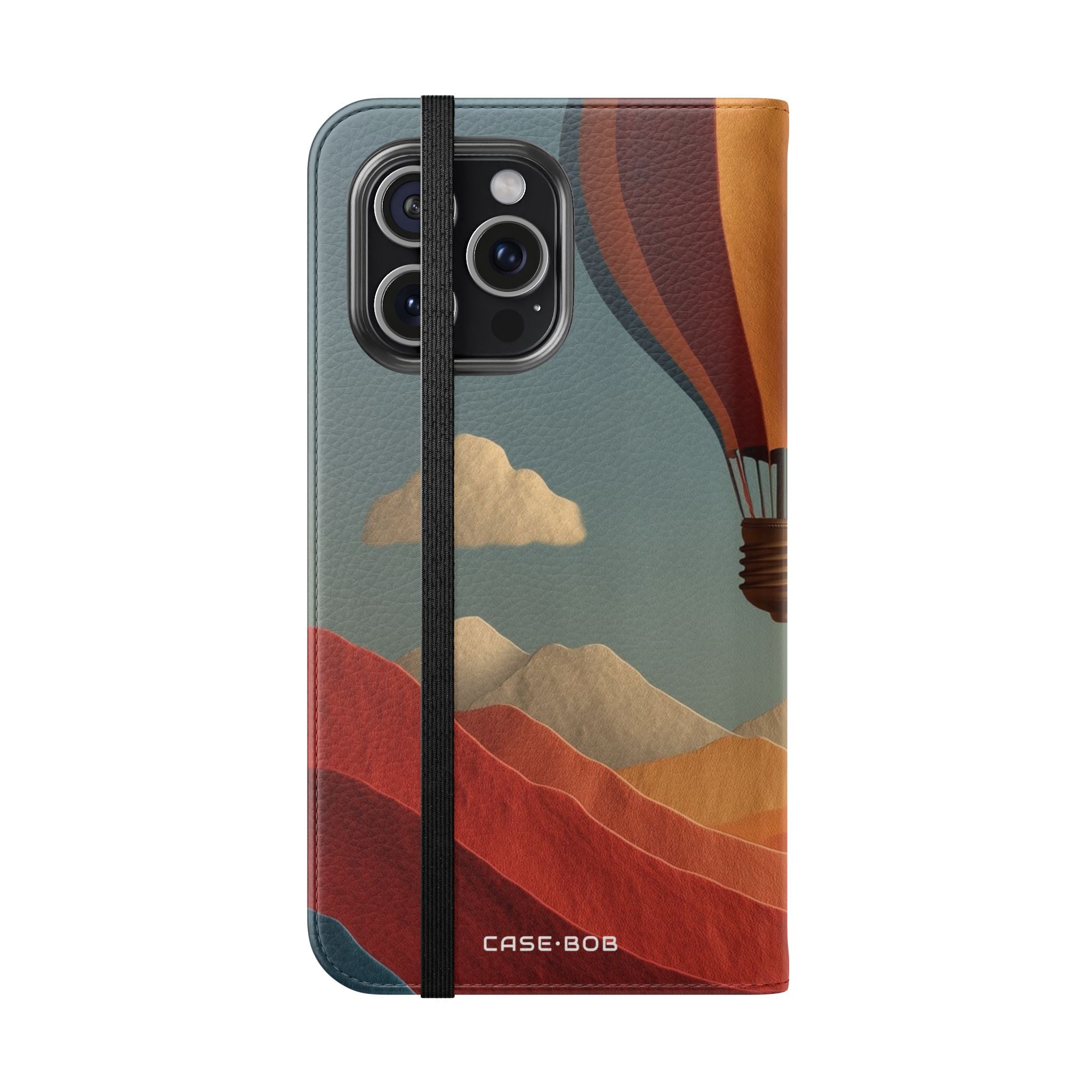 Auringonlasku-ilmapallo - iPhone 15 Pro Max -lompakkokotelo