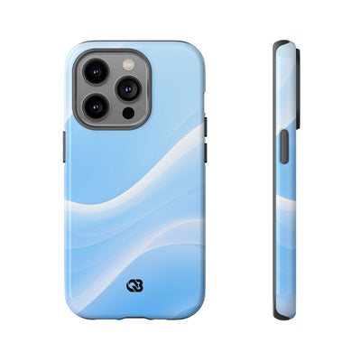 Blue Tough Phone Case for iPhone - Glacial Blue Silk