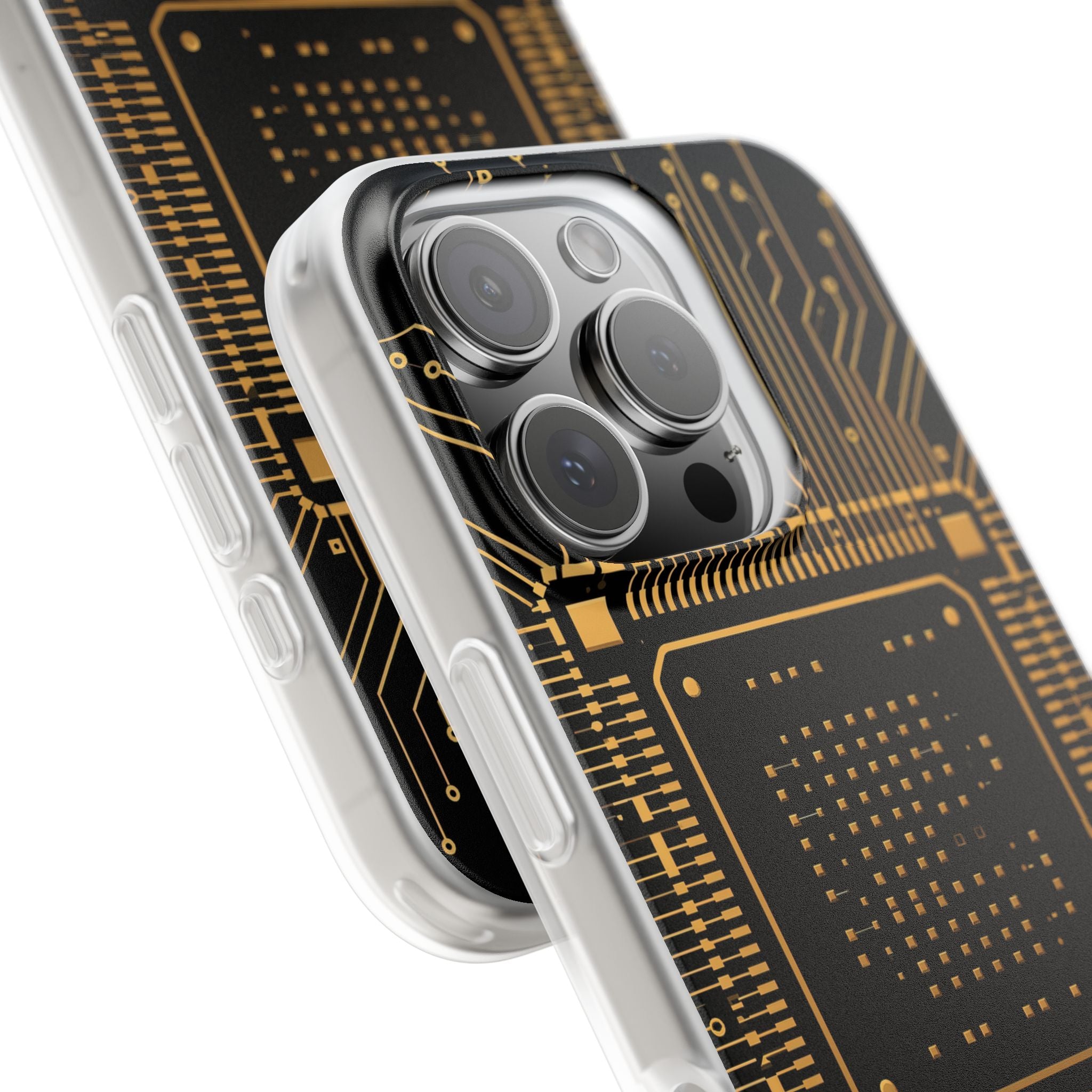 Gold Lite Phone Case for iPhone - Cyber Gold Processor