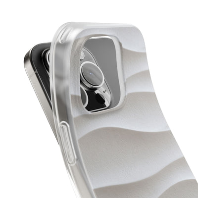 White Lite Phone Case for iPhone - Arctic Flow Ridges