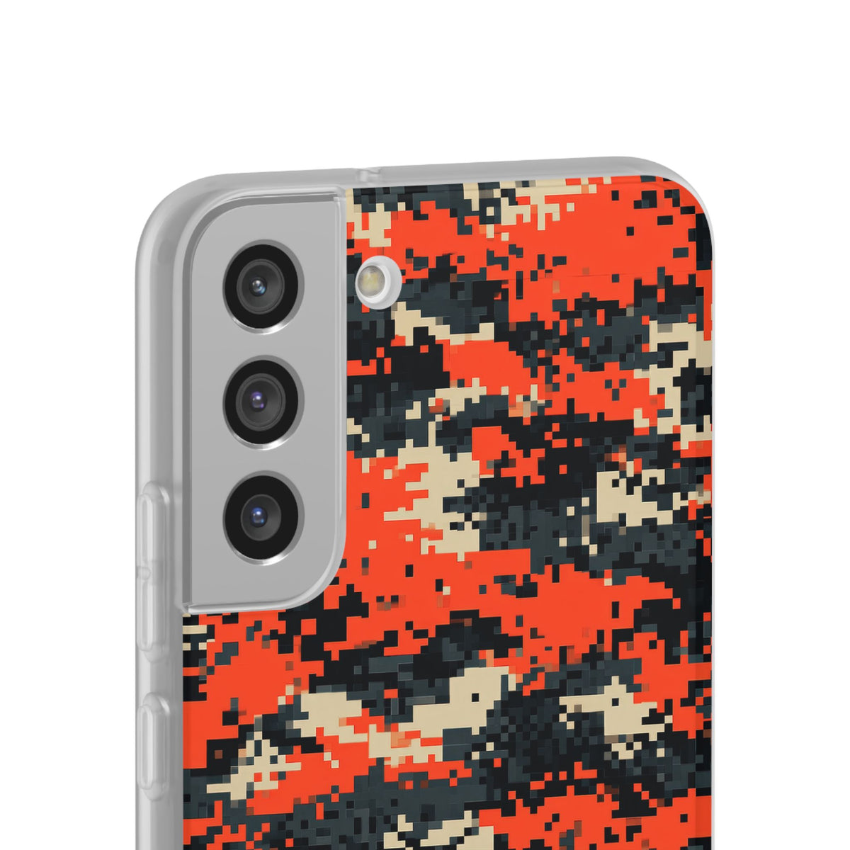 Signal Pixel Camo · Lite Phone Case for Samsung · Orange