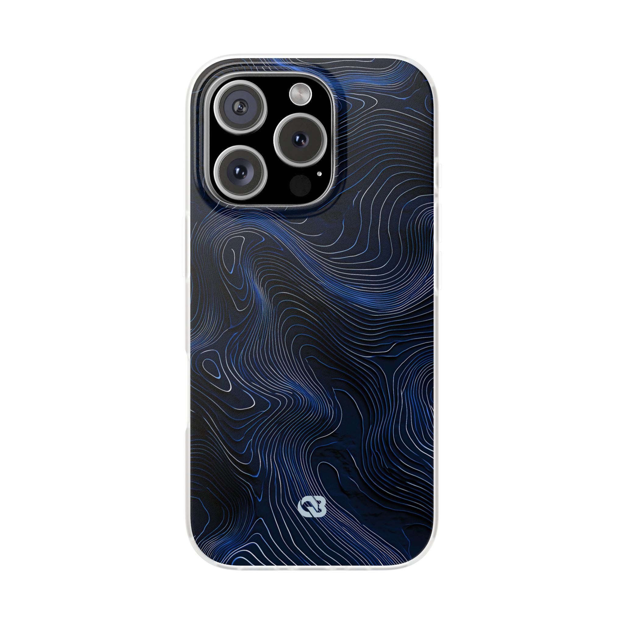 Blue Lite Phone Case for iPhone - Cobalt Contour Ridge