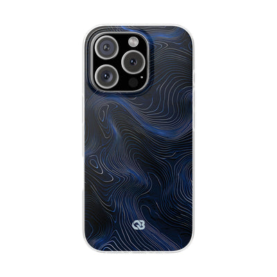 Blue Lite Phone Case for iPhone - Cobalt Contour Ridge