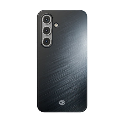 Grey Lite Phone Case for Samsung - Charcoal Brushed Steel