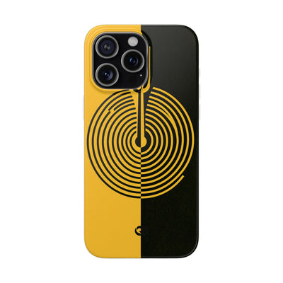 Yellow Lite Phone Case for iPhone - Voltage Sector Pulse