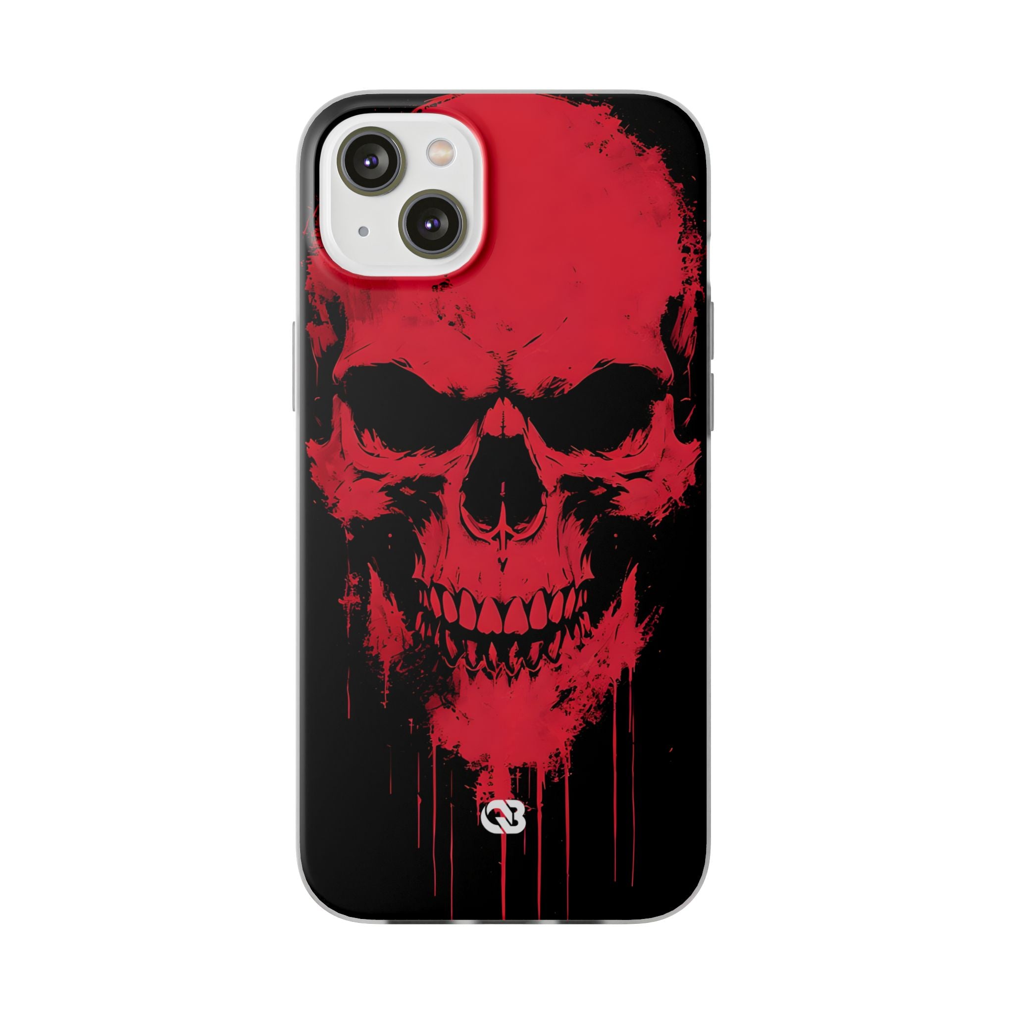 Crimson Street Skull · Soft Custodia per iPhone