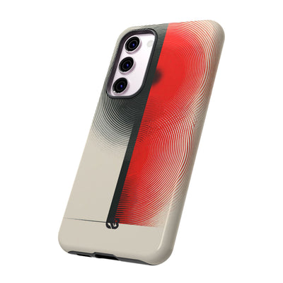 Red Tough Phone Case for Samsung - Split Signal Red