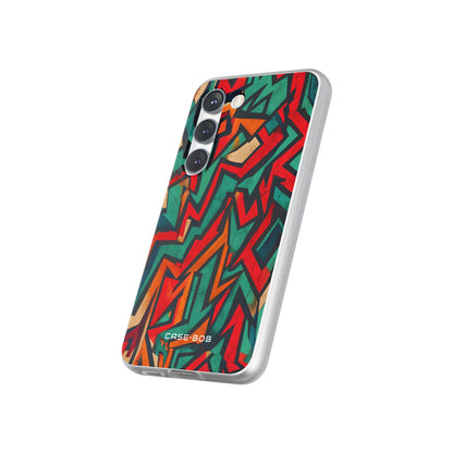 Crimson Zickzack Samsung S23 Case - Soft
