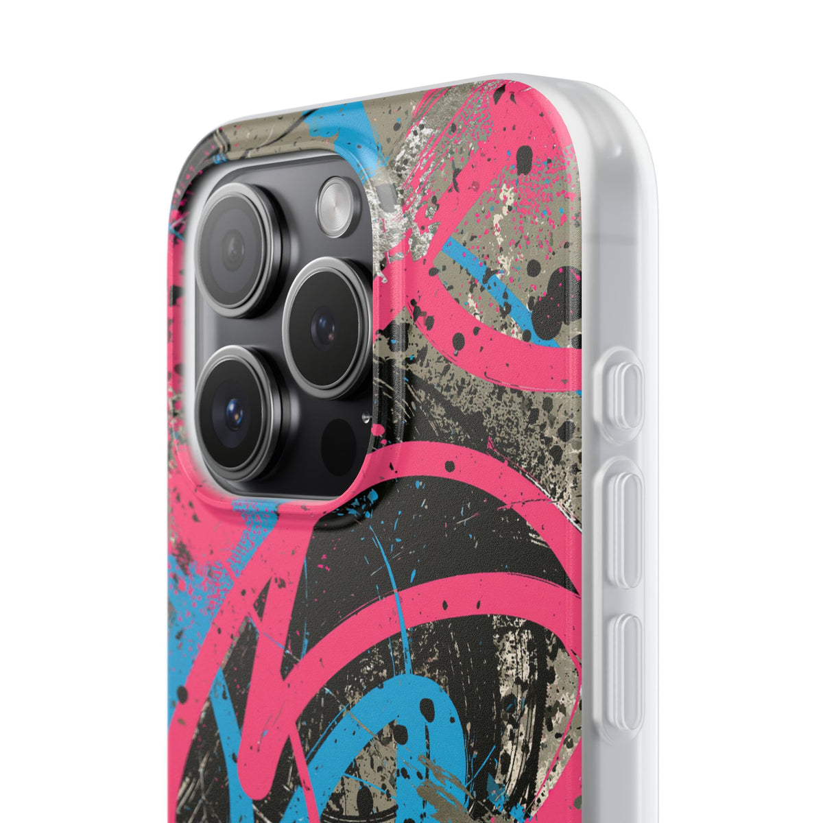 Cyber Splatter Flow · Lite Phone Case for iPhone ·  Pink