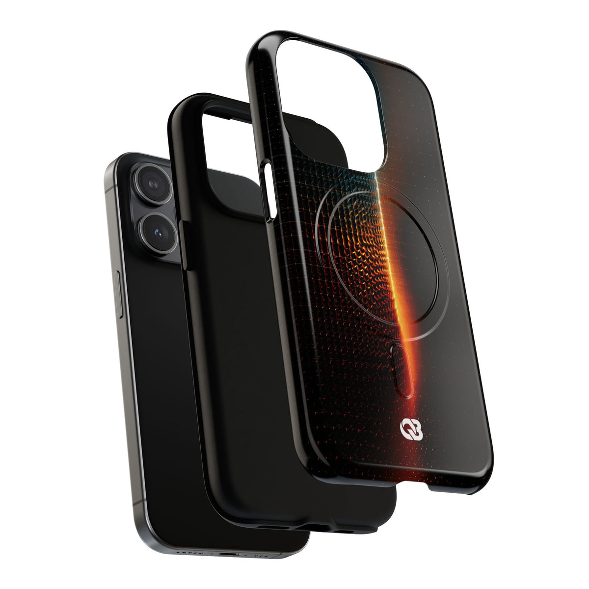Luminous Refraction Grid · Tough 2.0 Magnetic Phone Case for iPhone · Black