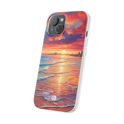 Crimson Shore Horizon · Soft Handyhülle für iPhone