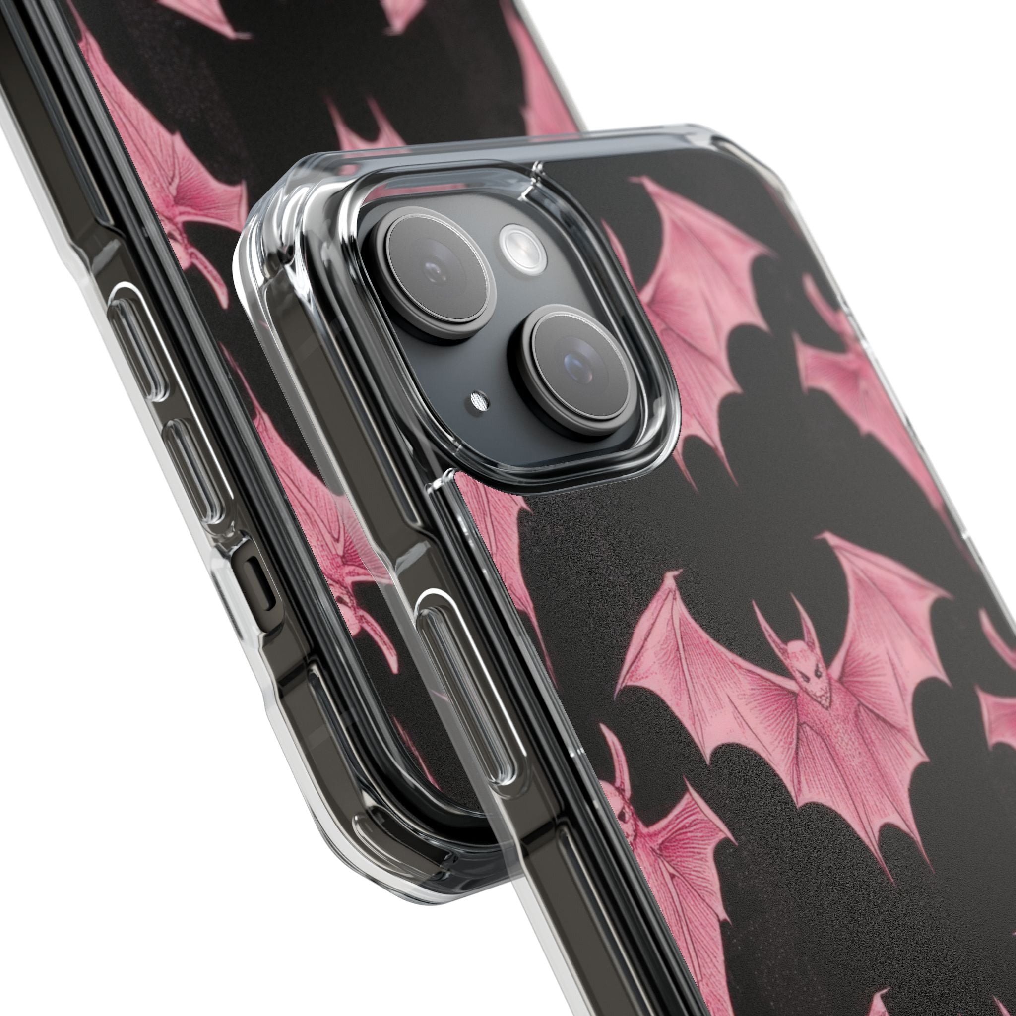 Pink Batspread iPhone 15 Case - Impact