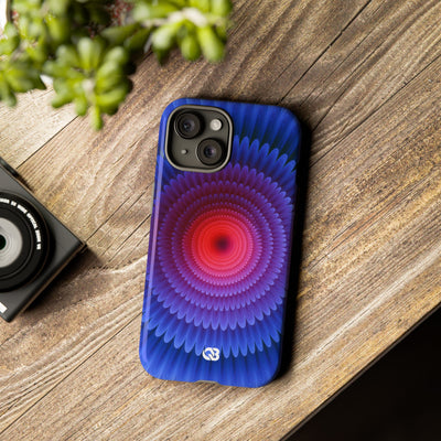 Radial Spectrum Bloom · Tough Phone Case for iPhone · Blue