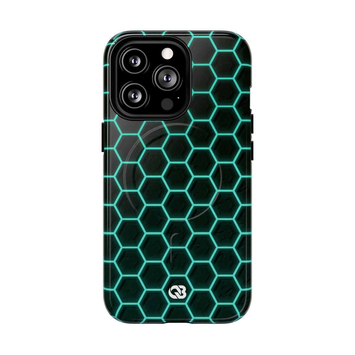 Neon Hex Spectrum · Tough 2.0 Magnetic Phone Case for iPhone · Teal