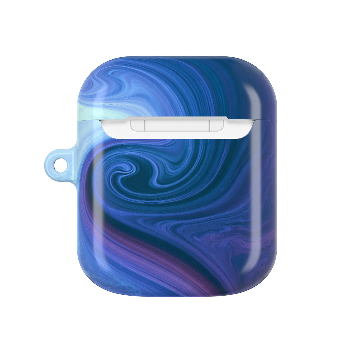 Azure Fluid Swirl · Hard Case for AirPods & AirPods Pro · Blue