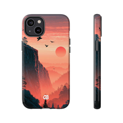Orange Tough Phone Case for iPhone - Crimson Ridge Flight