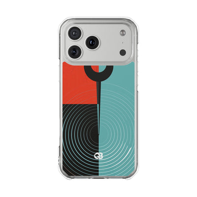 Teal Impact MagSafe Phone Case for iPhone - Sonic Static Split