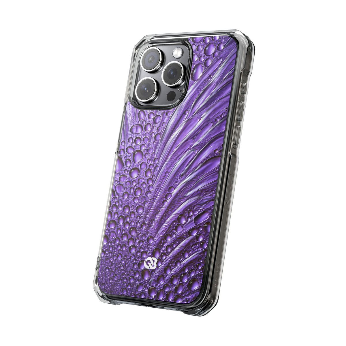 Violet Liquid Gel · Clear Impact Magnetic Phone Case for iPhone · Purple
