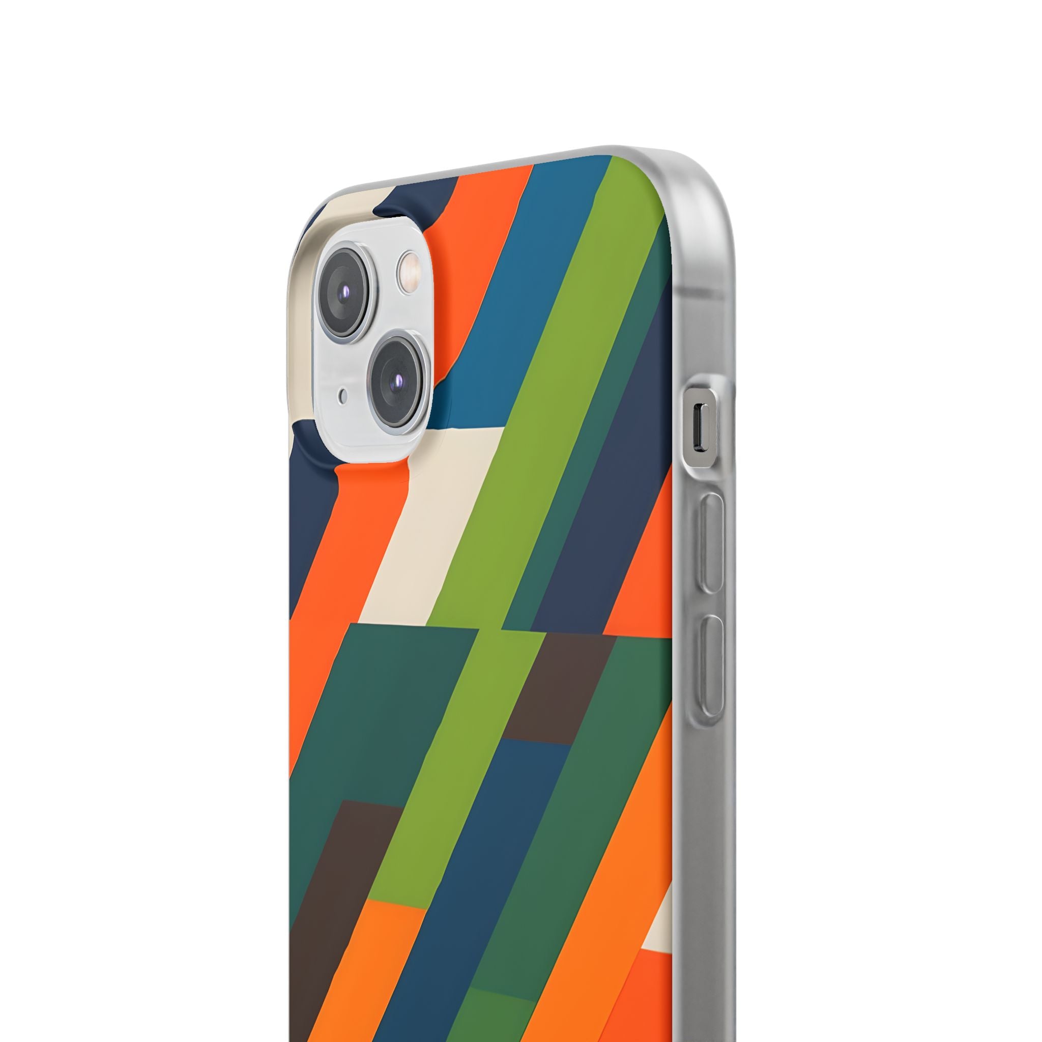 Angled Retro Mosaic · Soft Handyhülle für iPhone