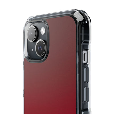 Velvet Crimson · Clear Impact Magnetic Phone Case for iPhone · Red