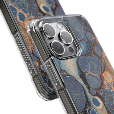 Astral Orb Resonance · Clear Impact Magnetic Phone Case for iPhone · Blue
