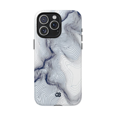 Nordic Ridge Contour · Tough 2.0 Magnetic Phone Case for iPhone · White