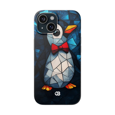 Mosaic Bowtie Penguin · Soft Phone Case for iPhone
