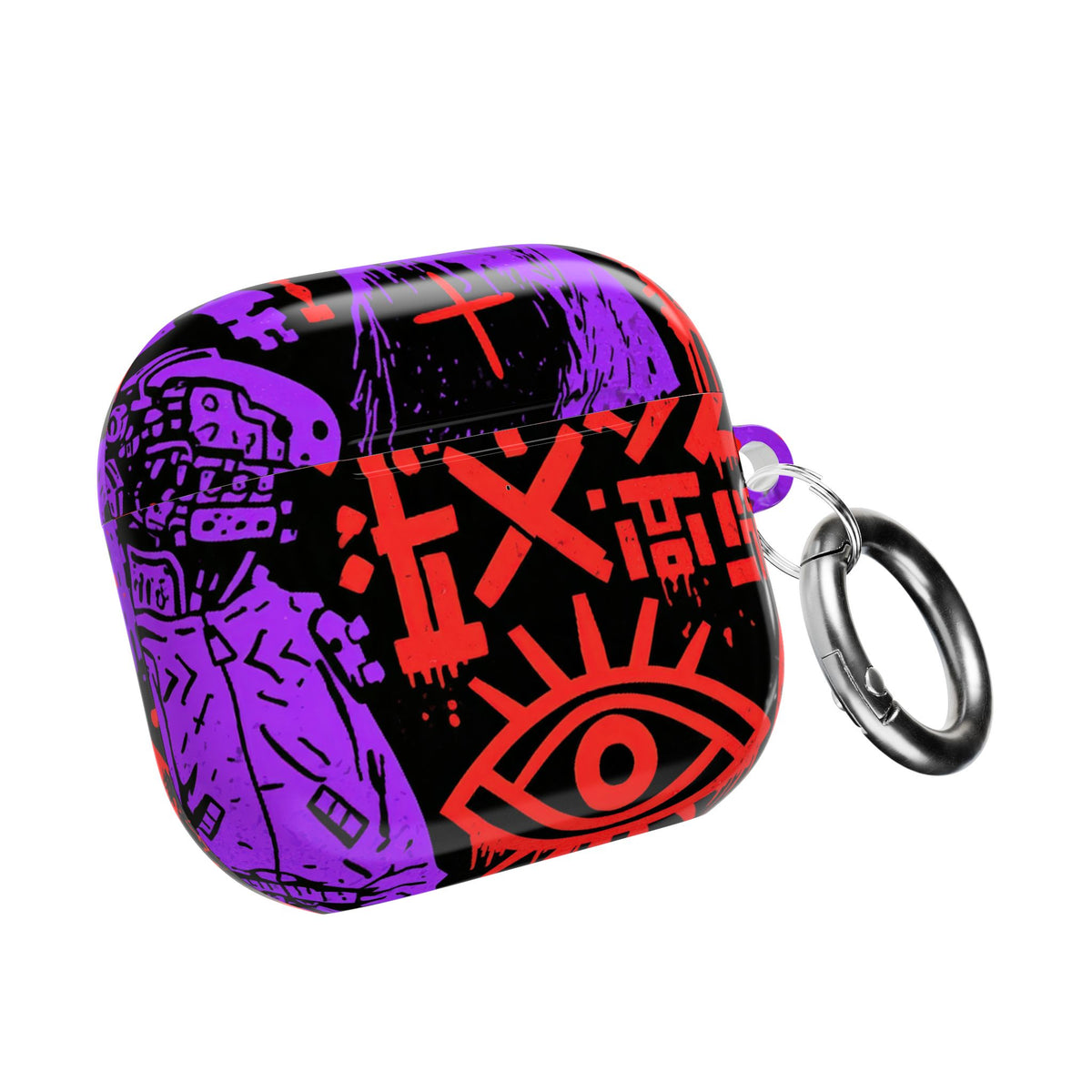 Underground Cyber Glyphs · Hard Case for AirPods & AirPods Pro · Black