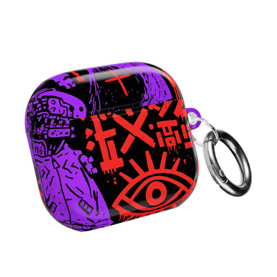 Underground Cyber Glyphs · Hard Case for AirPods & AirPods Pro · Black