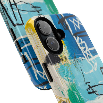 Azure Urban Scribble · Tough+ Phone Case for iPhone · Magsafe