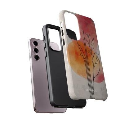 Gebogener Stiel Sonnenuntergang Samsung S23 Plus Case - Tough