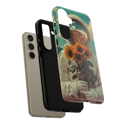 Sonnenblumen-Astronaut Samsung S24 Plus Case - Tough