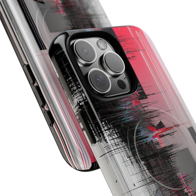 Black Tough 2.0 Magsafe Phone Case for iPhone - Crimson Data Leak