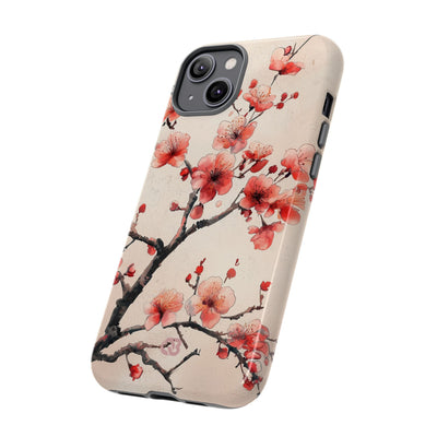 Crimson Silk Flora · Tough Handyhülle für iPhone