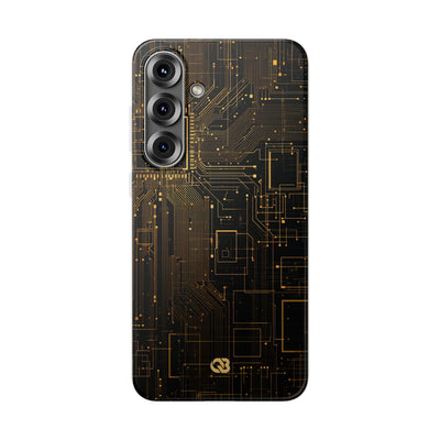 Gold Lite Phone Case for Samsung - Amber Core Mainframe