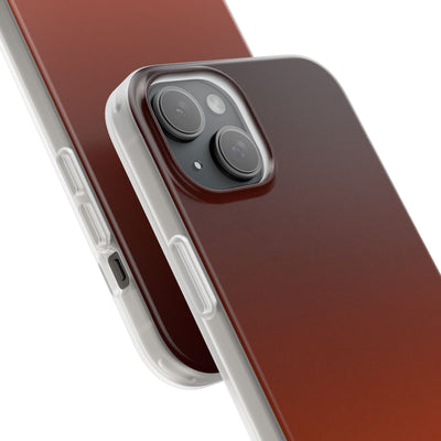 Orange Lite Phone Case for iPhone - Obsidian Ember Fade