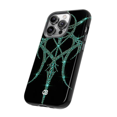 Teal Cyber Sigil · Tough Phone Case for iPhone · Teal