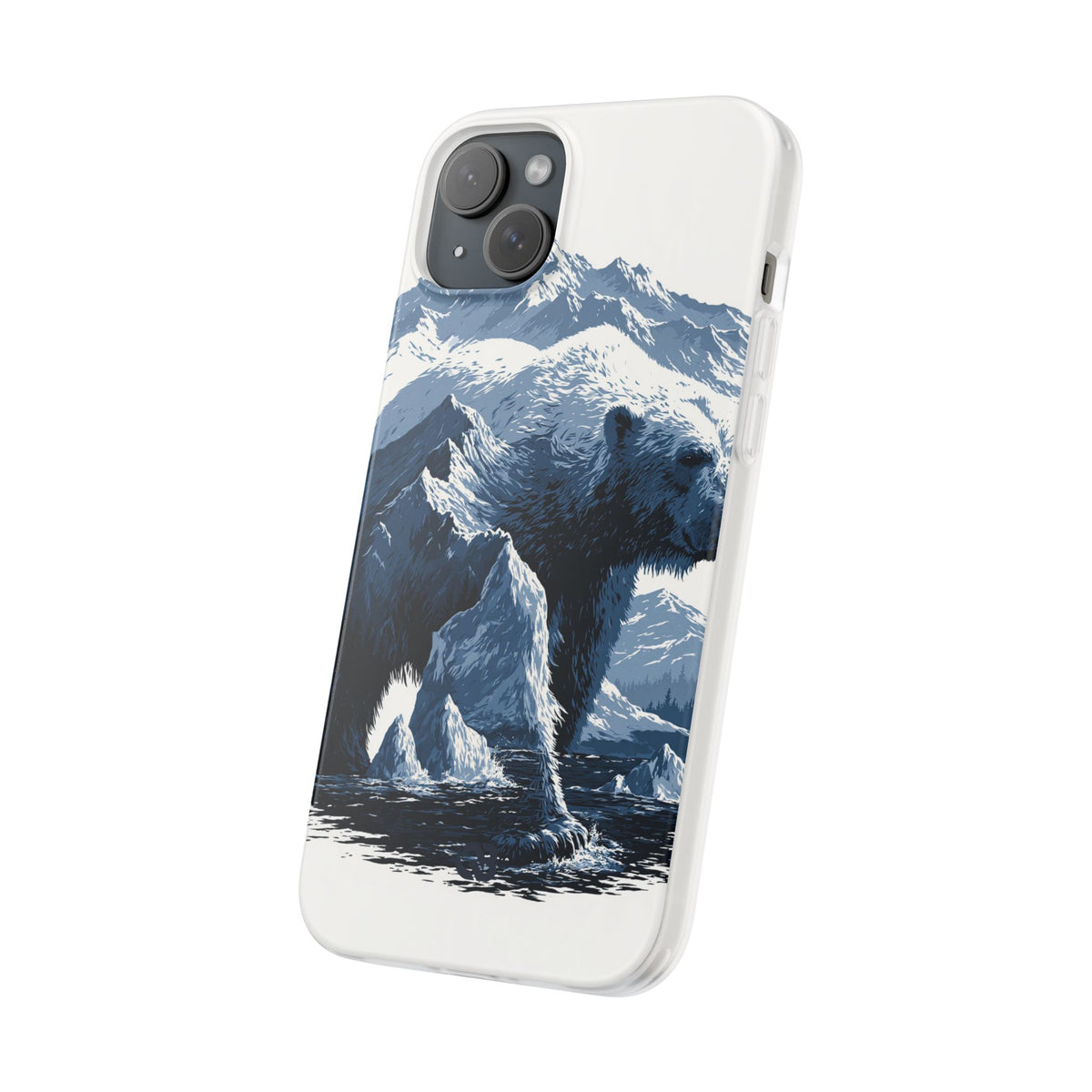 Fjord Summit Bear · Lite Phone Case for iPhone ·  Blue