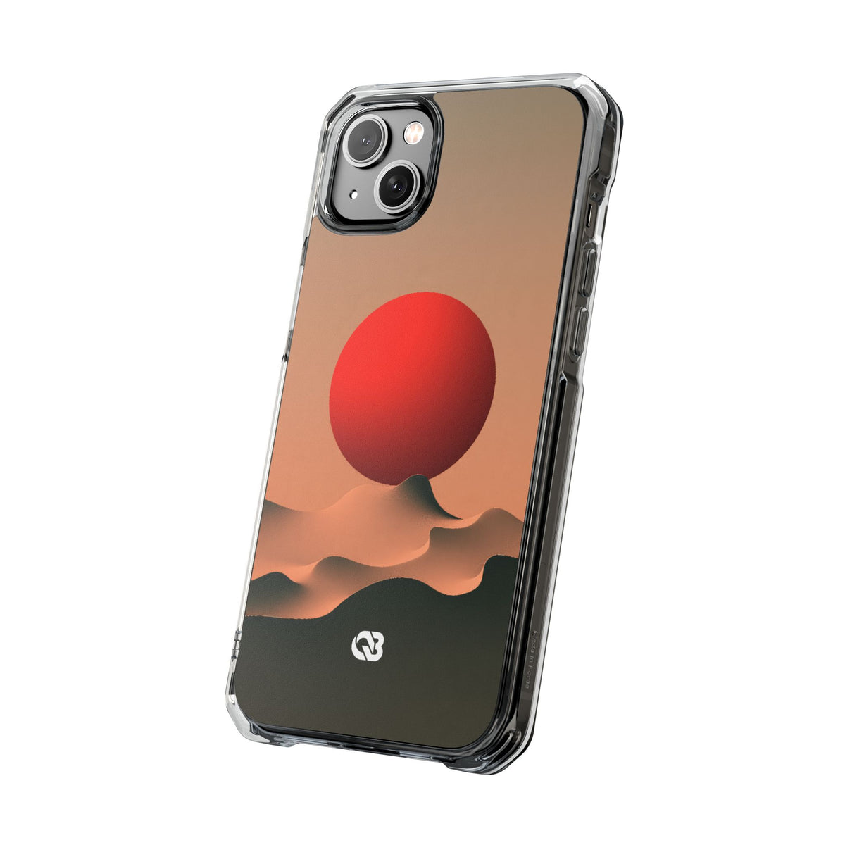 Crimson Sol Ridge · Clear Impact Magnetic Phone Case for iPhone · Red